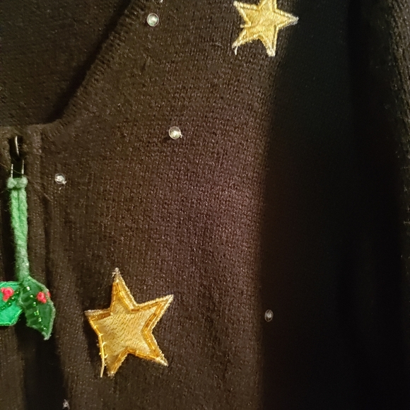 "Ugly Christmas Sweater by Tiara International Christmas Collection in size Med - Picture 3 of 6